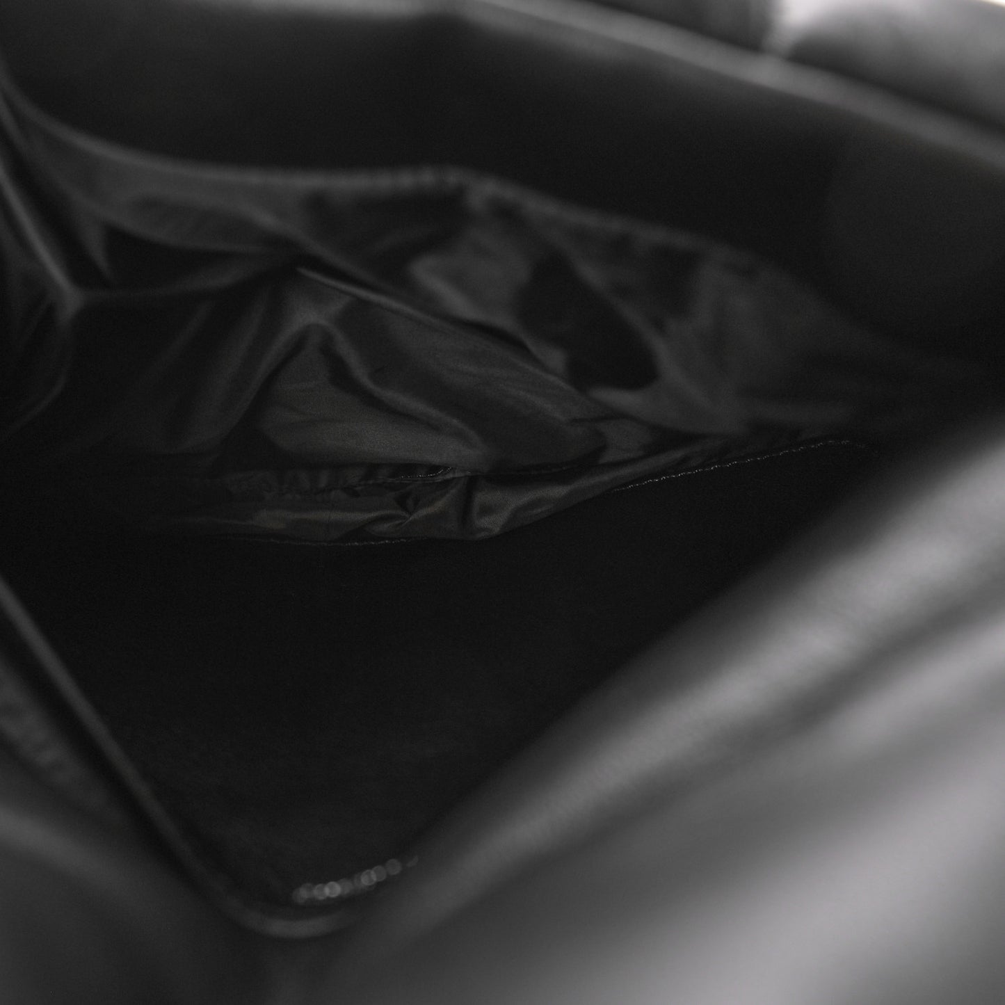 Nappa Pillow Quilted Softie Bag Black