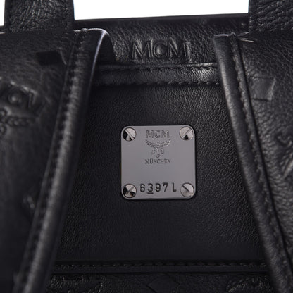 MCM Calfskin Ottomar Monogram Duke Backpack Black 7 of 19