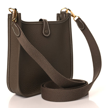 Hermes Taurillon Clemence Evelyne TPM Etoupe 3 of 11