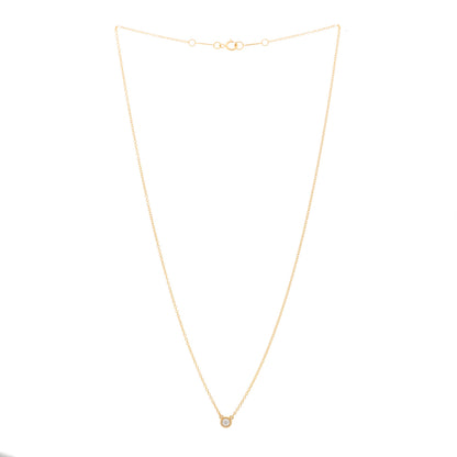 Tiffany 18K Rose Gold Diamond .07ct Elsa Peretti Diamonds by the Yard Pendant Necklace 2 of 4