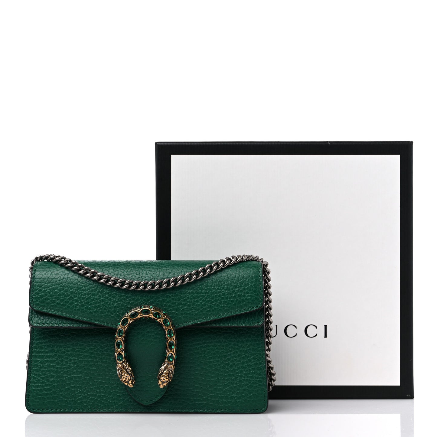 Calfskin Super Mini Dionysus Shoulder Bag Emerald
