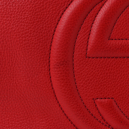 Gucci Pebbled Calfskin Soho Hobo Red 11 of 11