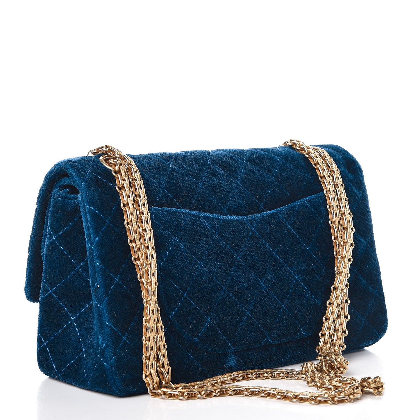 Velvet Quilted 2.55 Reissue 225 Flap Blue