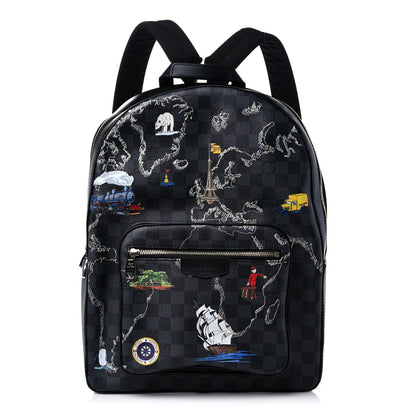 Louis Vuitton Damier Graphite World Map Josh Backpack 1 of 8