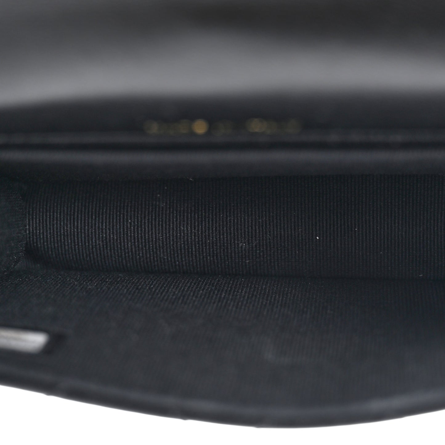 Lambskin Quilted CC Hook Card Holder Black