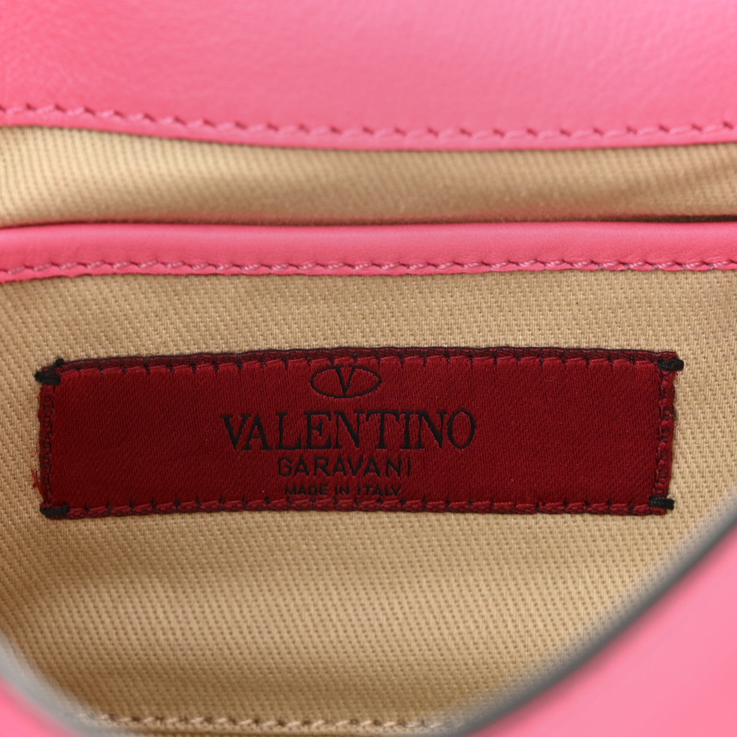 Valentino Garavani Vitello Mini Rockstud Flap Saddle Crossbody Bag Fuxia Fluo 6 of 9