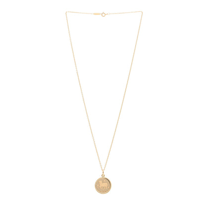 Tiffany 18K Yellow Gold Zodiac Aries Pendant Necklace 3 of 5