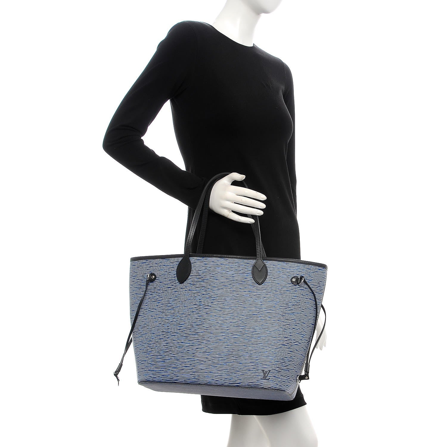 Louis Vuitton Epi Neverfull MM Denim Light 2 of 10