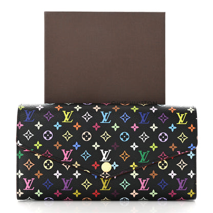 Louis Vuitton Monogram Multicolor Sarah Wallet NM Black Grenade 7 of 7