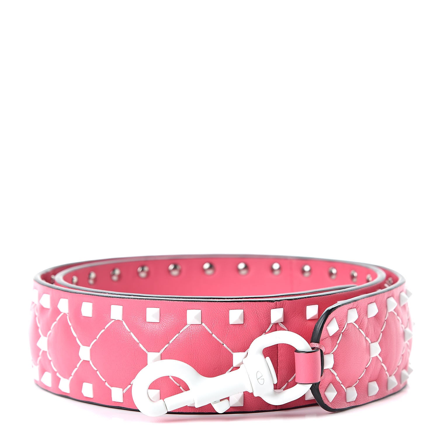 Valentino Garavani Lambskin Free Rockstud Spike Shoulder Strap Shadow Pink 1 of 4