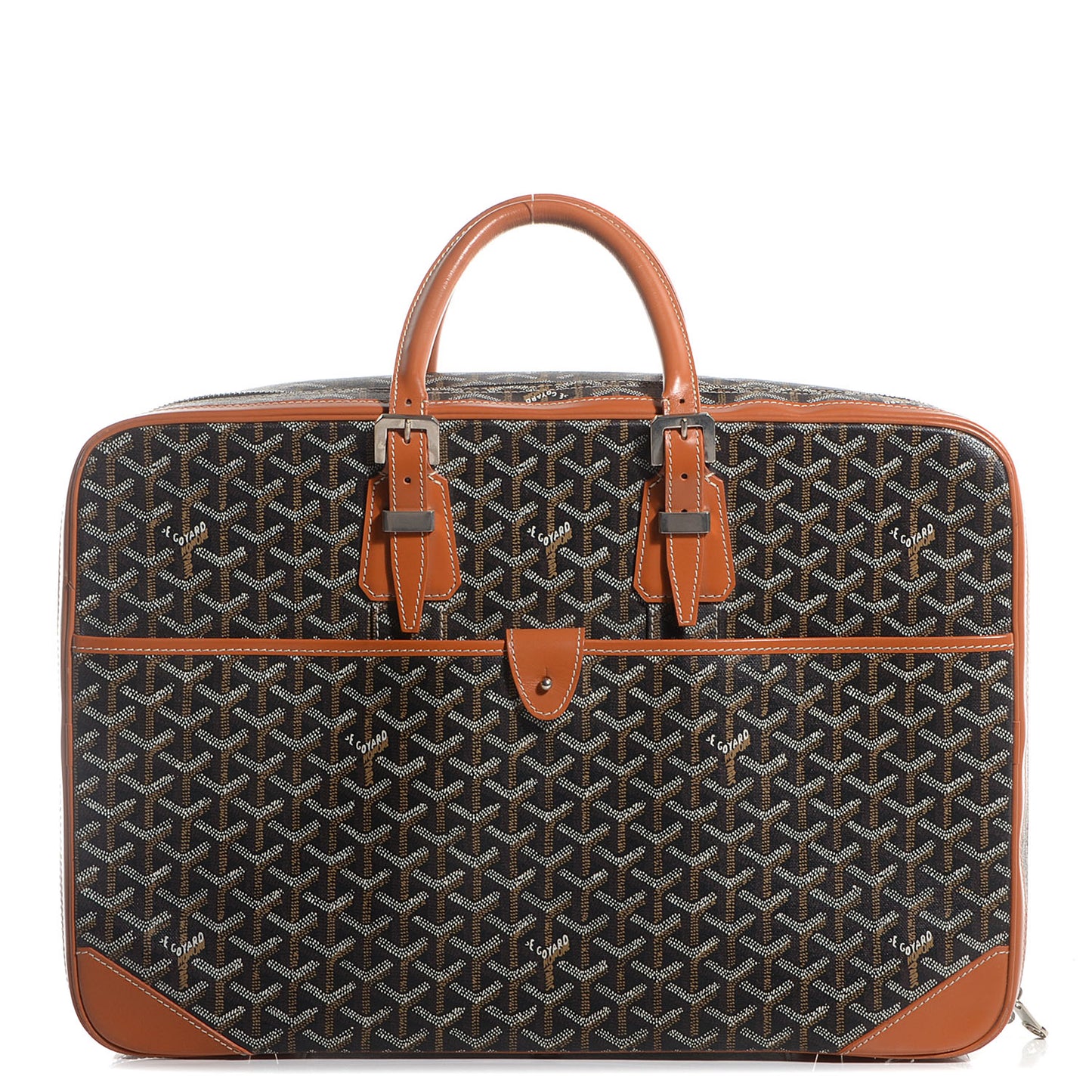 Goyardine Majordome 45 Soft Suitcase Black Gold