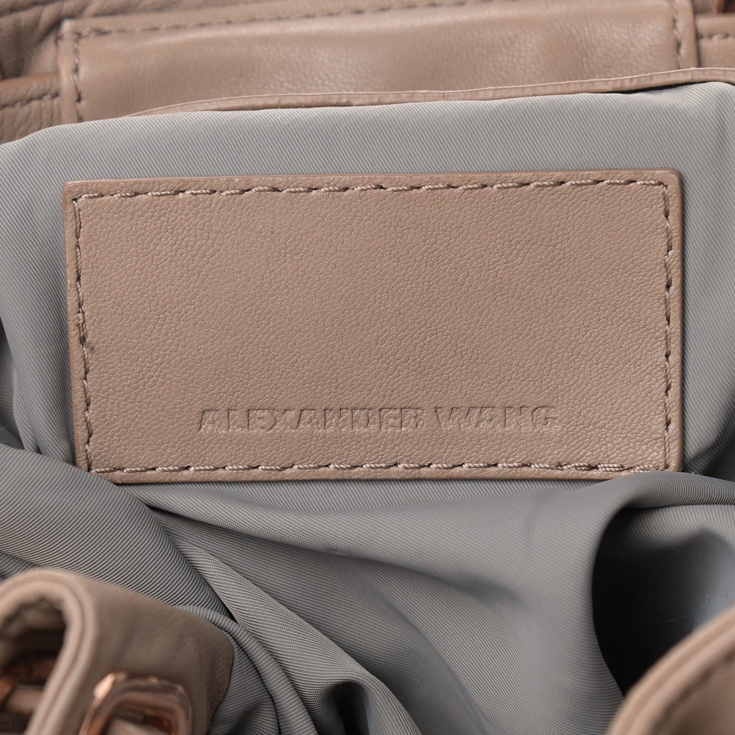 Alexander Wang Lambskin Mini Marti Backpack Latte Rose Gold Hardware 5 of 7