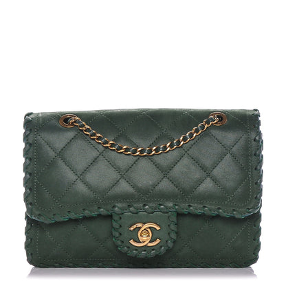 Chanel Metallic Calfskin Small Happy Stitch Flap Green 1 of 7
