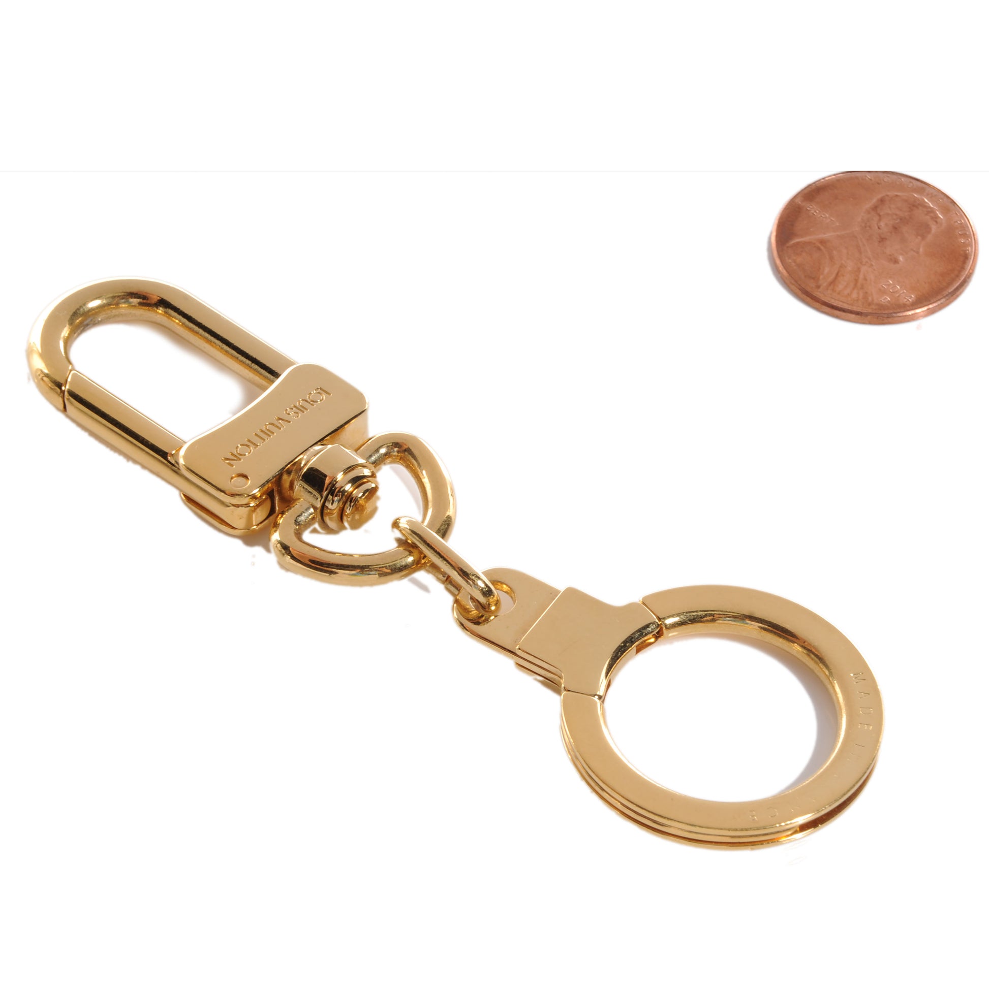 Louis Vuitton Pochette Extender Key Ring Gold 2 of 4