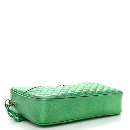 Gucci Laminated Nappa Trapuntata Small Zumi Shoulder Bag Jasmine Green 4 of 10