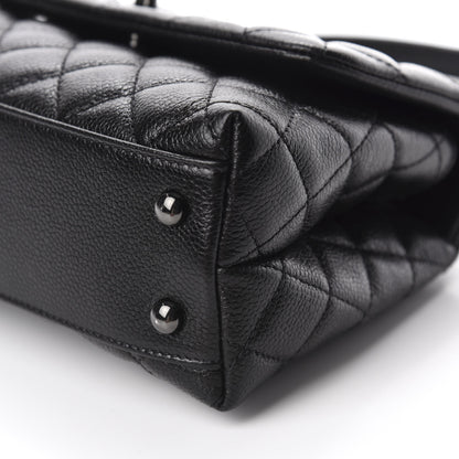 Chanel Iridescent Caviar Quilted Mini Coco Handle Flap So Black 7 of 13