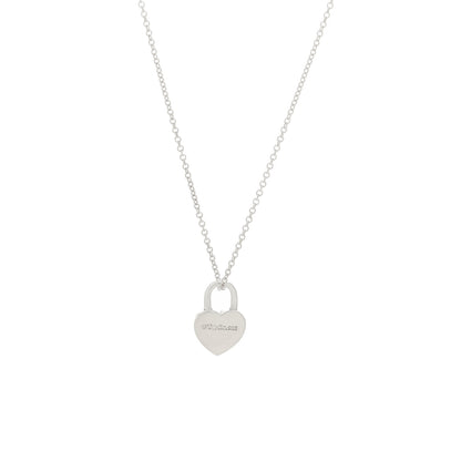 Tiffany Sterling Silver Return to Tiffany Heart Lock Pendant Necklace 4 of 6