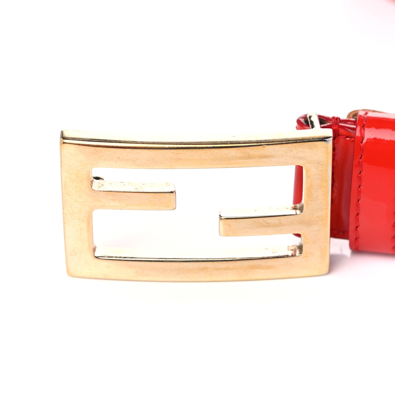 Fendi Patent FF Belt 85 34 Red 5 of 7