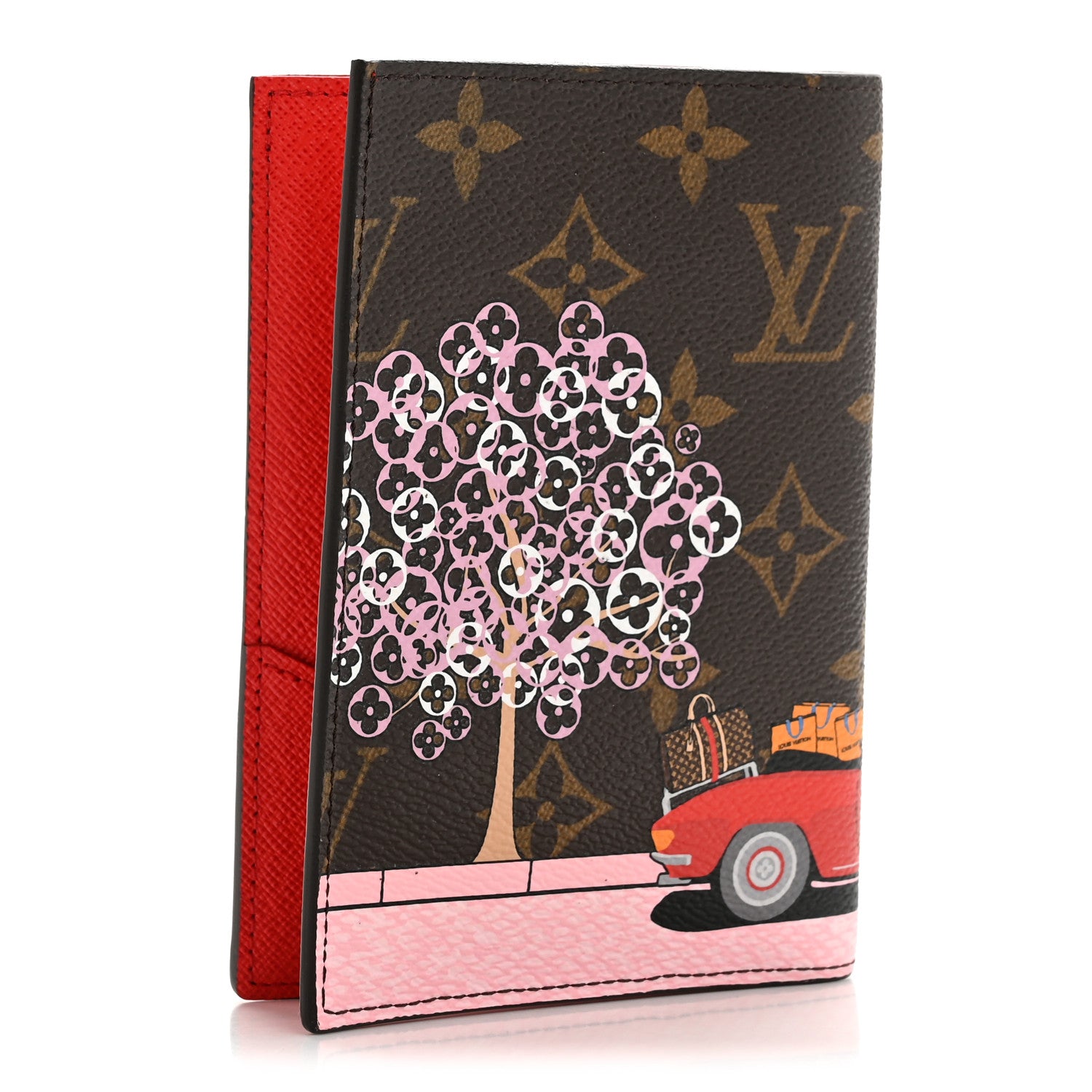 Louis Vuitton Monogram 2019 Christmas Animation Passport Cover Rouge 3 of 10