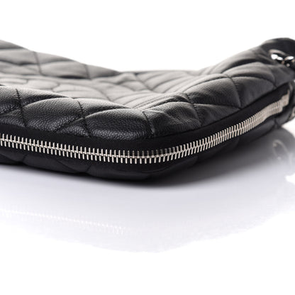 Chanel Caviar Quilted Expandable Zip Shoulder Bag Black 9 of 10