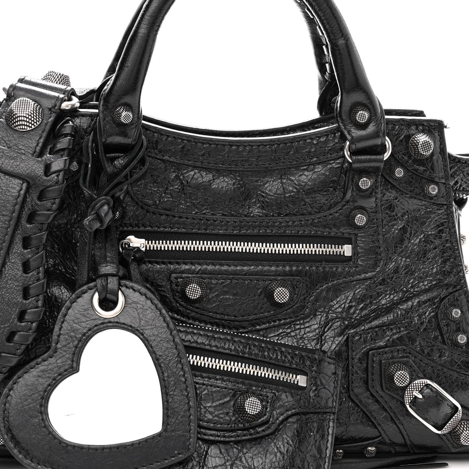 Balenciaga Agneau Arena Neo Cagole Handbag XS Black 6 of 8