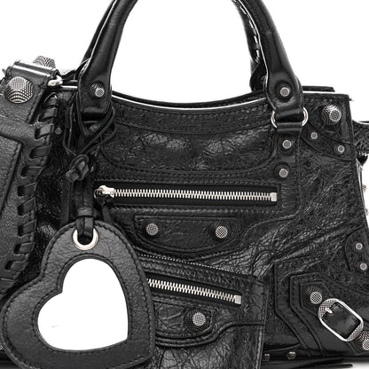 Balenciaga Agneau Arena Neo Cagole Handbag XS Black 6 of 8