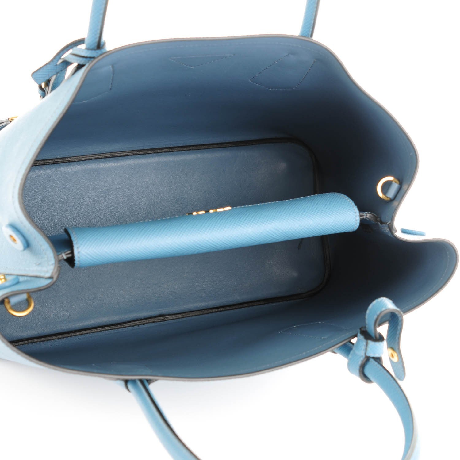 Prada Saffiano Cuir Small Double Bag Aviazione 5 of 8