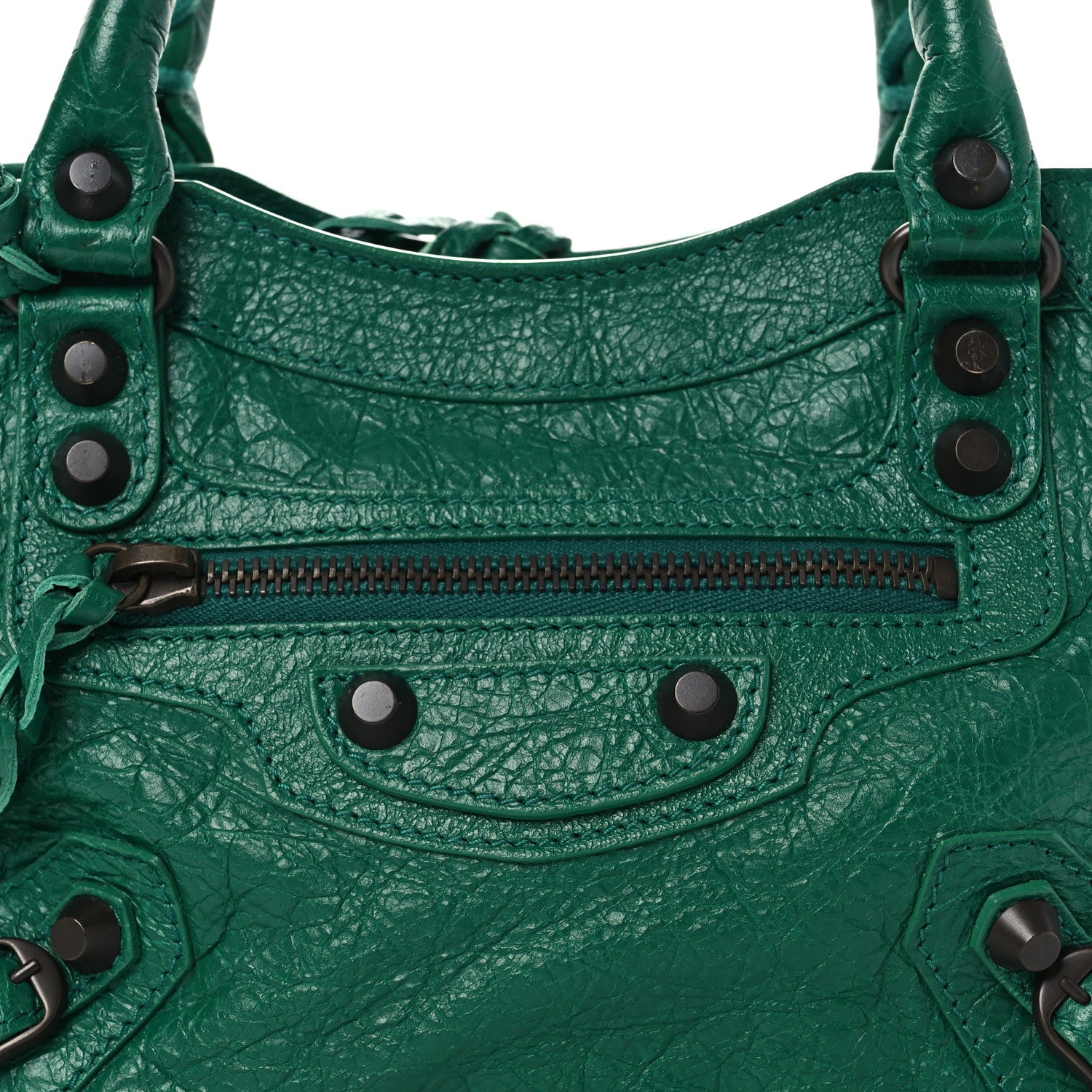 Balenciaga Agneau Classic Hardware Mini City Vert Perroquet 9 of 12