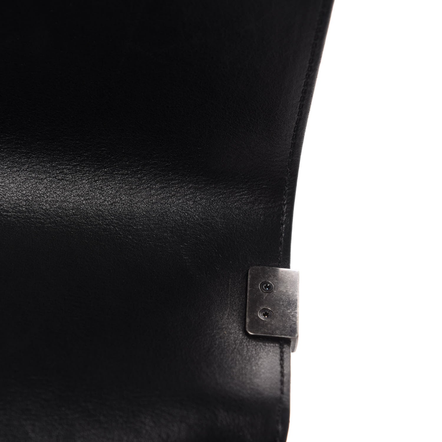 Chanel Metallic Calfskin Quilted New Medium Boy Flap Black 9 of 13