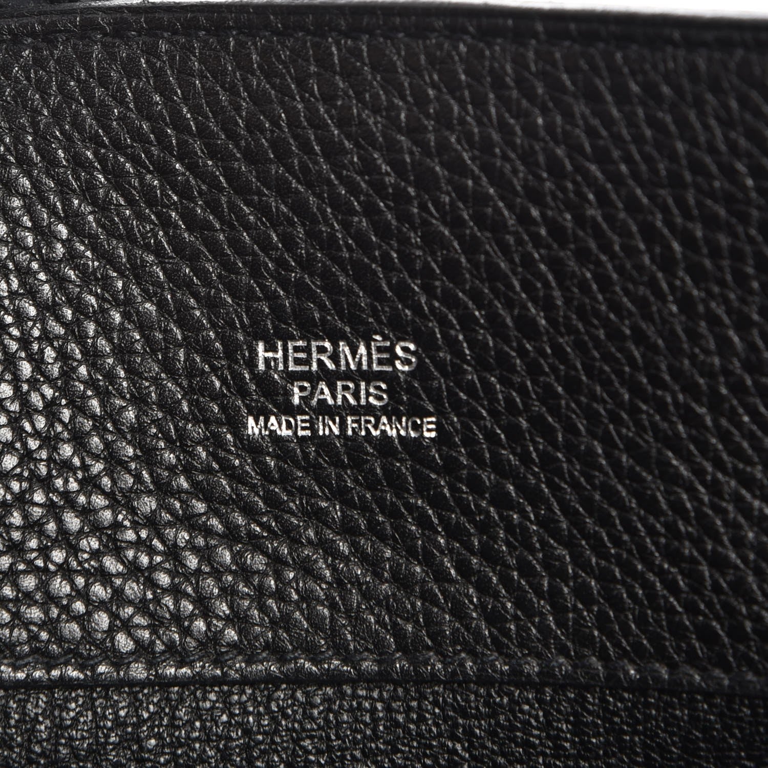 Hermes Taurillon Clemence So Kelly 22 Black 6 of 7