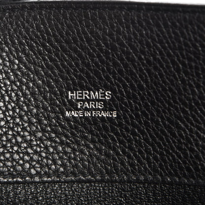 Hermes Taurillon Clemence So Kelly 22 Black 6 of 7