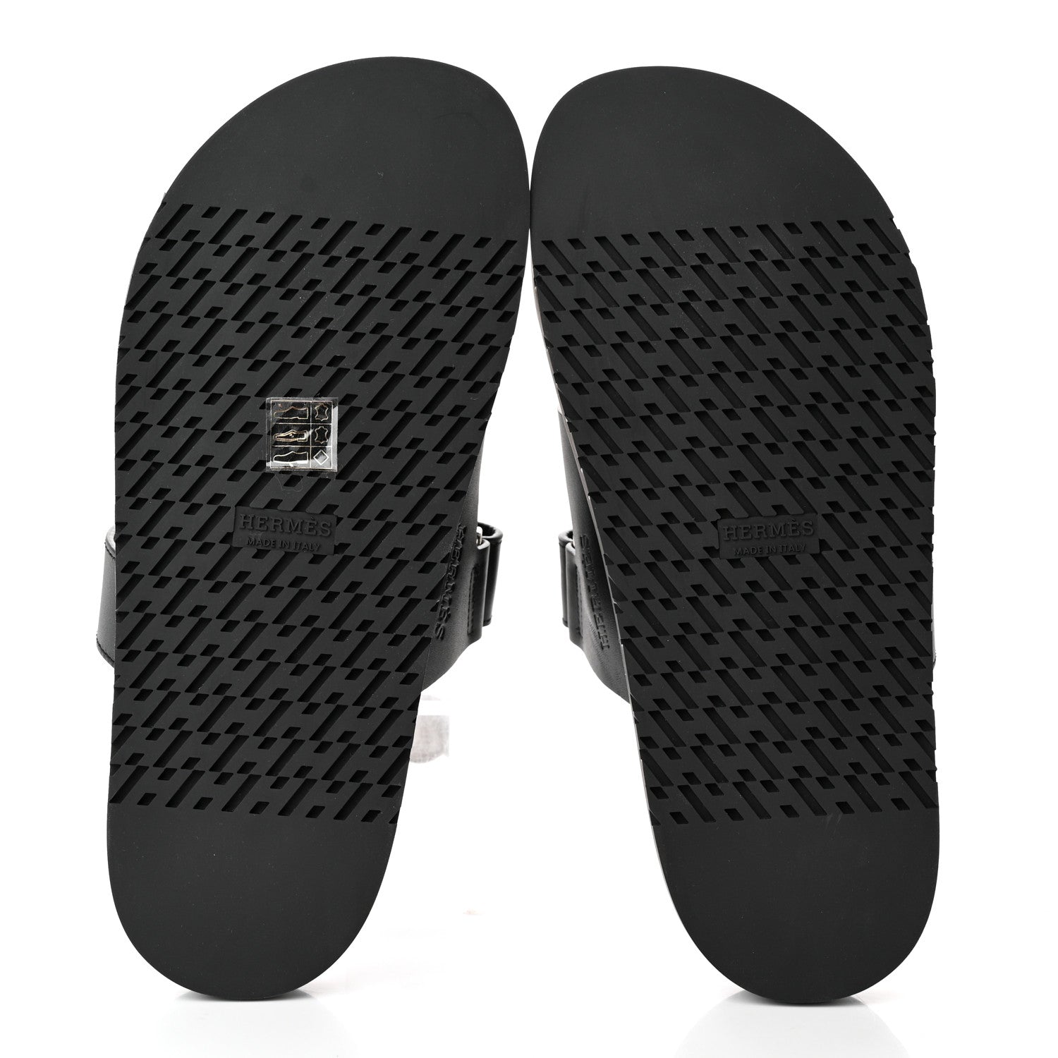Hermes Calfskin Womens Chypre Sandals 39 Black 6 of 15