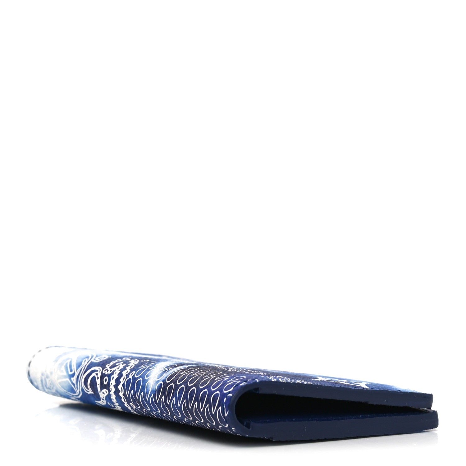 Louis Vuitton Cowhide Monogram Bandana Pocket Organizer Blue 4 of 7