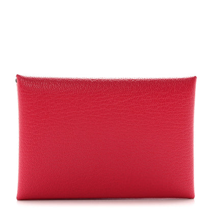 Hermes Chevre Chamkila Calvi Duo Card Case Rose Extreme 1 of 7