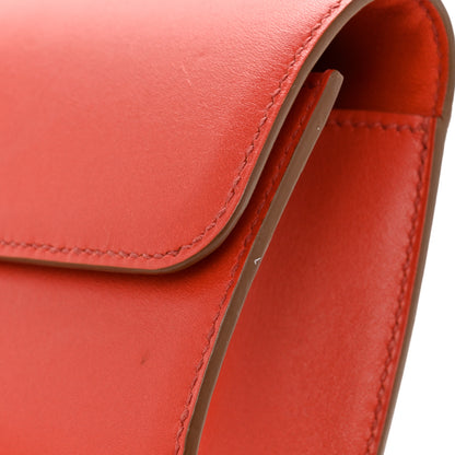 Hermes Tadelakt Egee Clutch Sanguine 14 of 15