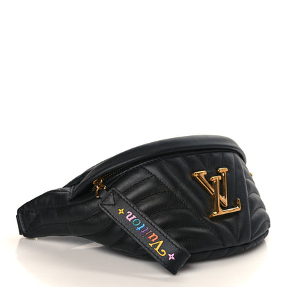 Louis Vuitton Calfskin Quilted New Wave Bumbag Black 4 of 8