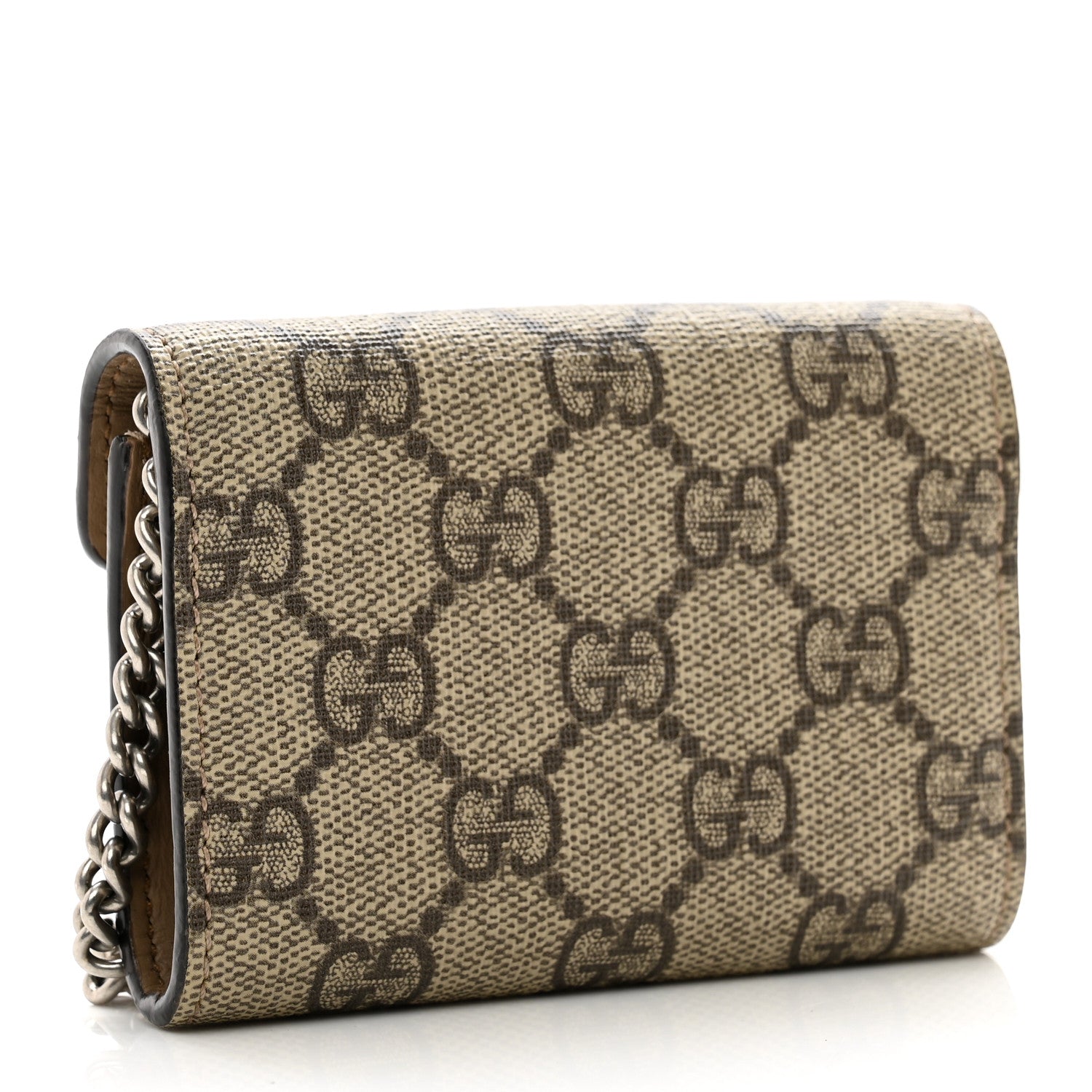 Gucci GG Supreme Monogram Dionysus Coin Purse Taupe 3 of 9