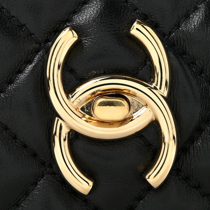Chanel Lambskin Quilted CC Turnlock Mules 39.5 Black 10 of 11