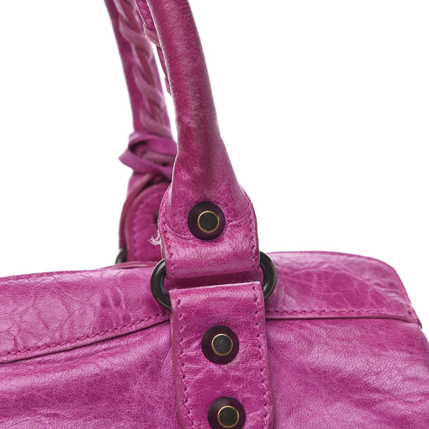 Agneau Classic Hardware Step Magenta