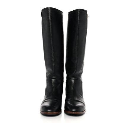 Gucci Calfskin Piuma Lux Energy High Boots 39 Black 2 of 8