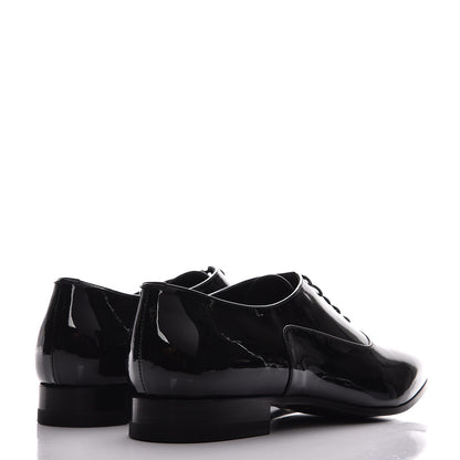Saint Laurent Calfskin Patent LuLu 20 Lace Up Oxfords 35 Black 3 of 8