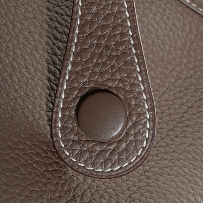 Hermes Taurillon Clemence Evelyne III PM Etoupe 9 of 16