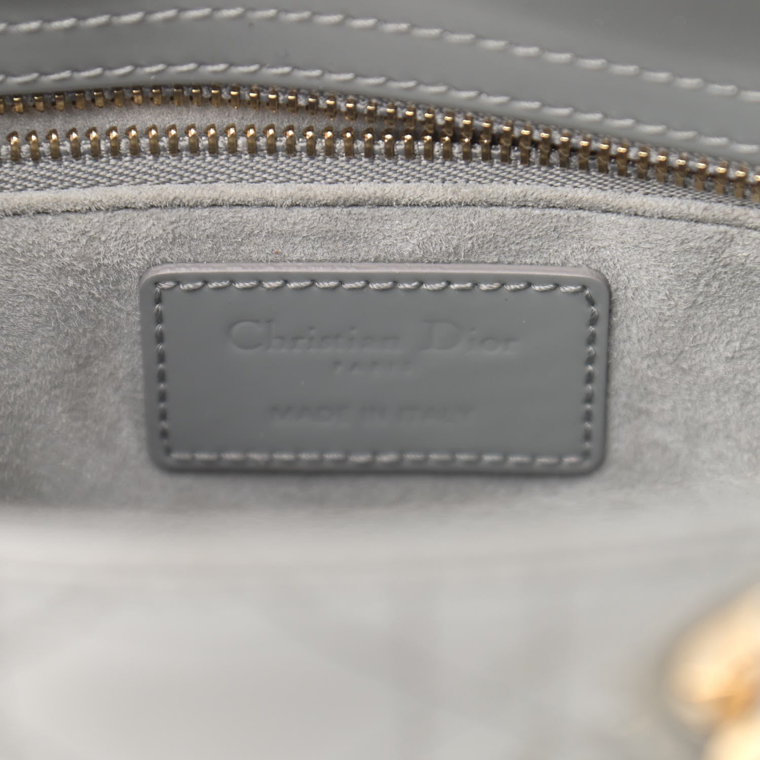 Christian Dior Patent Cannage Small Lady Dior Grey 6 of 18