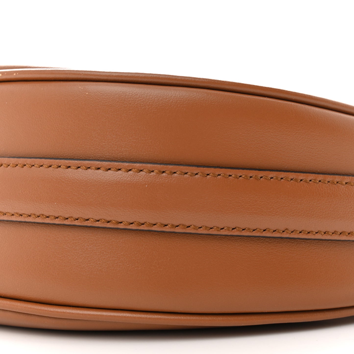 Soft Calfskin Arque Shoulder Bag Cognac