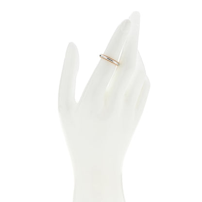 Tiffany Platinum 18K Rose Gold 3mm Milgrain Band Ring 50 5.5 2 of 5