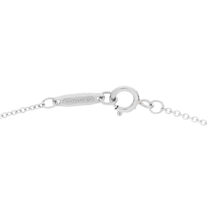 Tiffany Platinum Diamond .12ct Solitaire Pendant Necklace 5 of 6