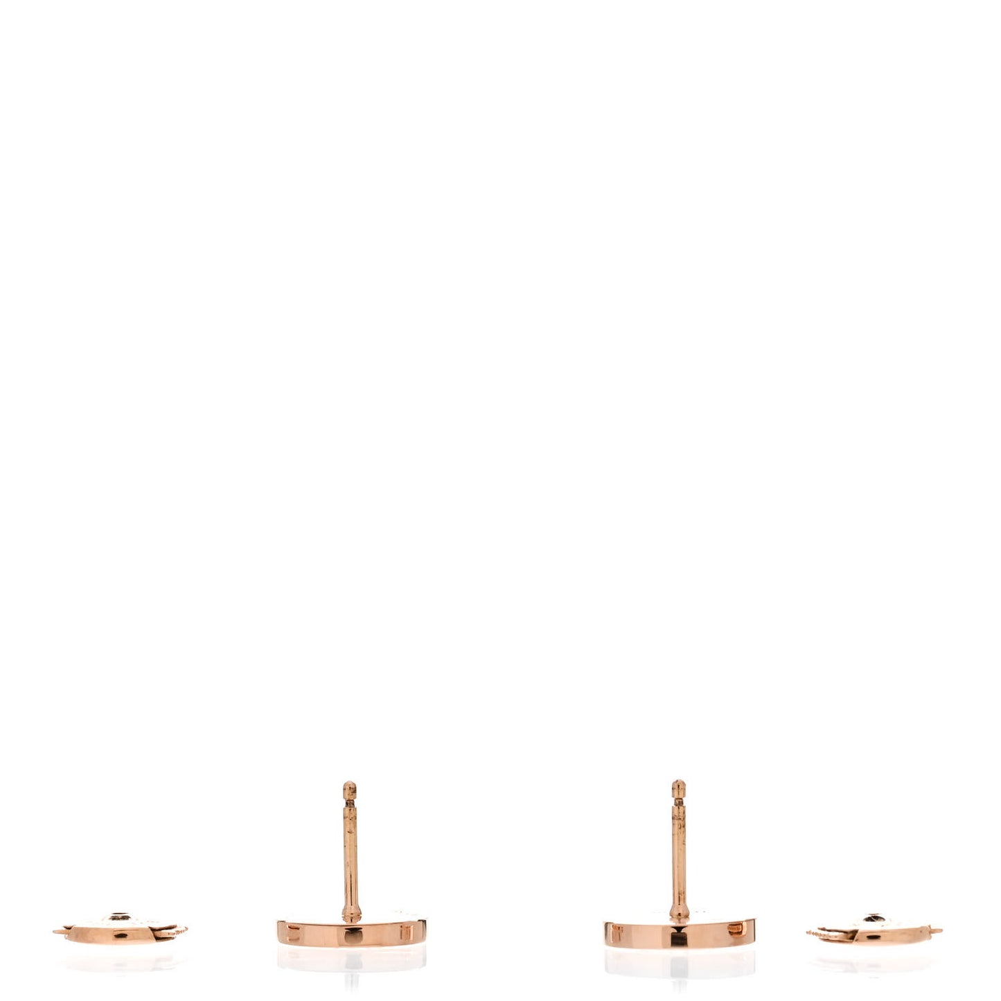 18K Rose Gold Diamond BVLGARI BVLGARI Stud Earrings