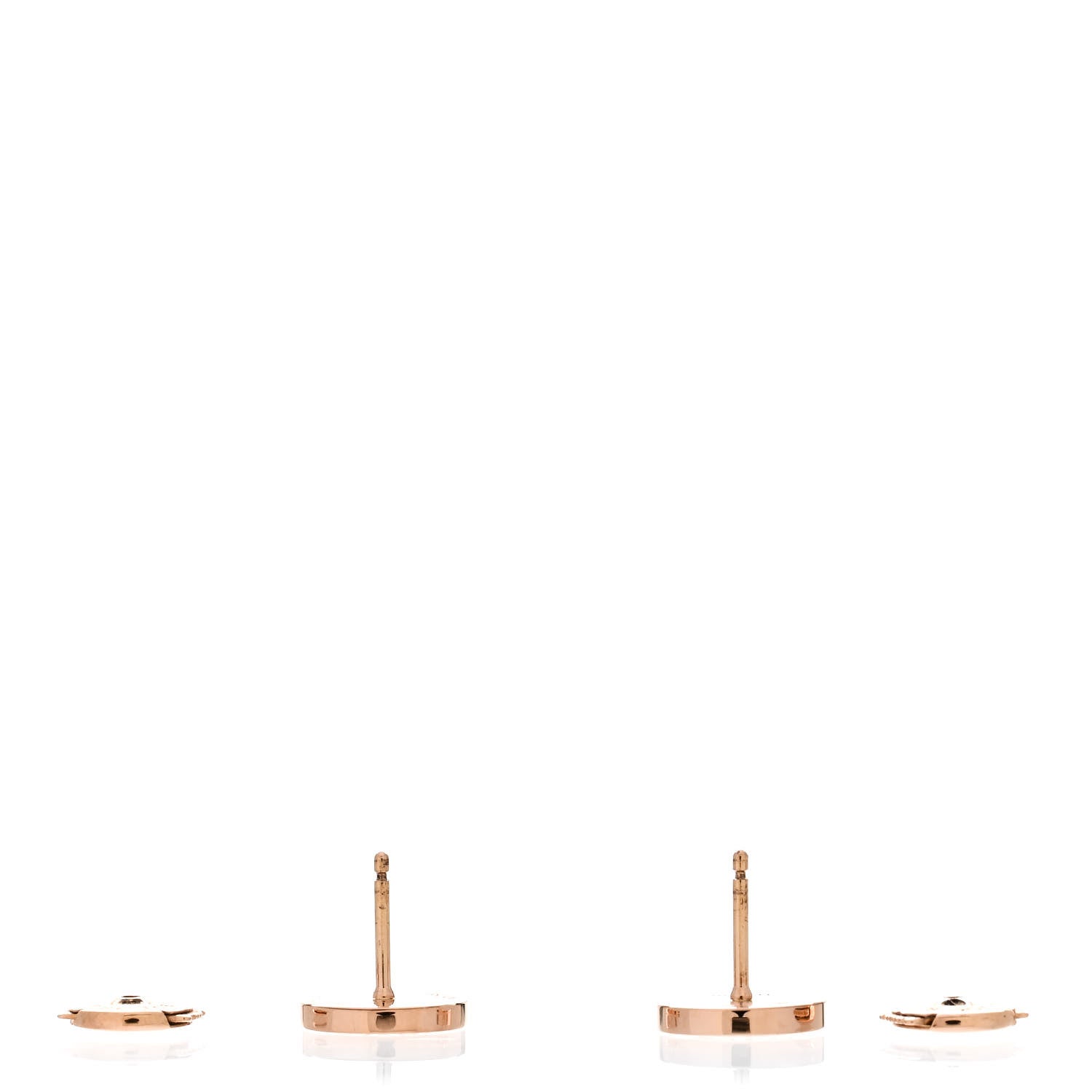 Bulgari 18K Rose Gold Diamond BVLGARI BVLGARI Stud Earrings 3 of 4