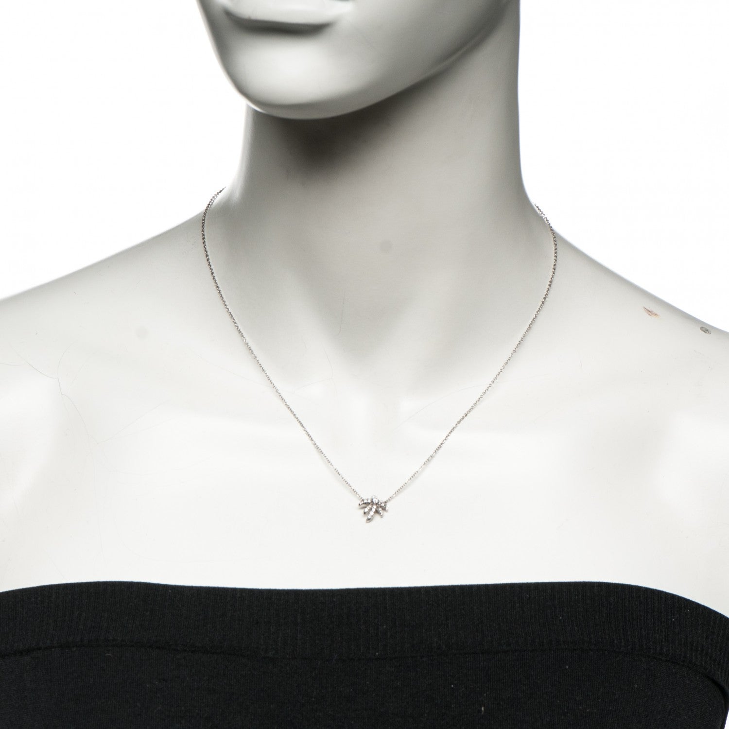 Tiffany Platinum Diamond Fireworks Pendant Necklace 2 of 6