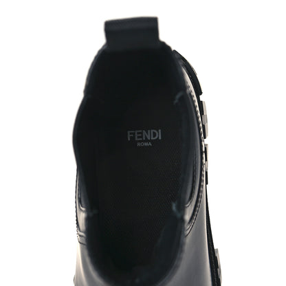 Fendi Calfskin Rubber Fendi Force Chelsea Boots 39 Black 8 of 9
